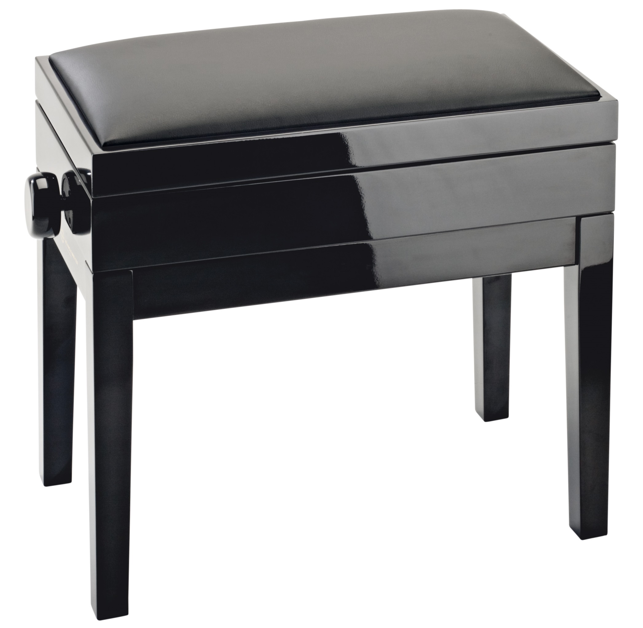 Obrázok Konig & Meyer Piano Bench With Sheet Music Storage, Imitation Leather Seat