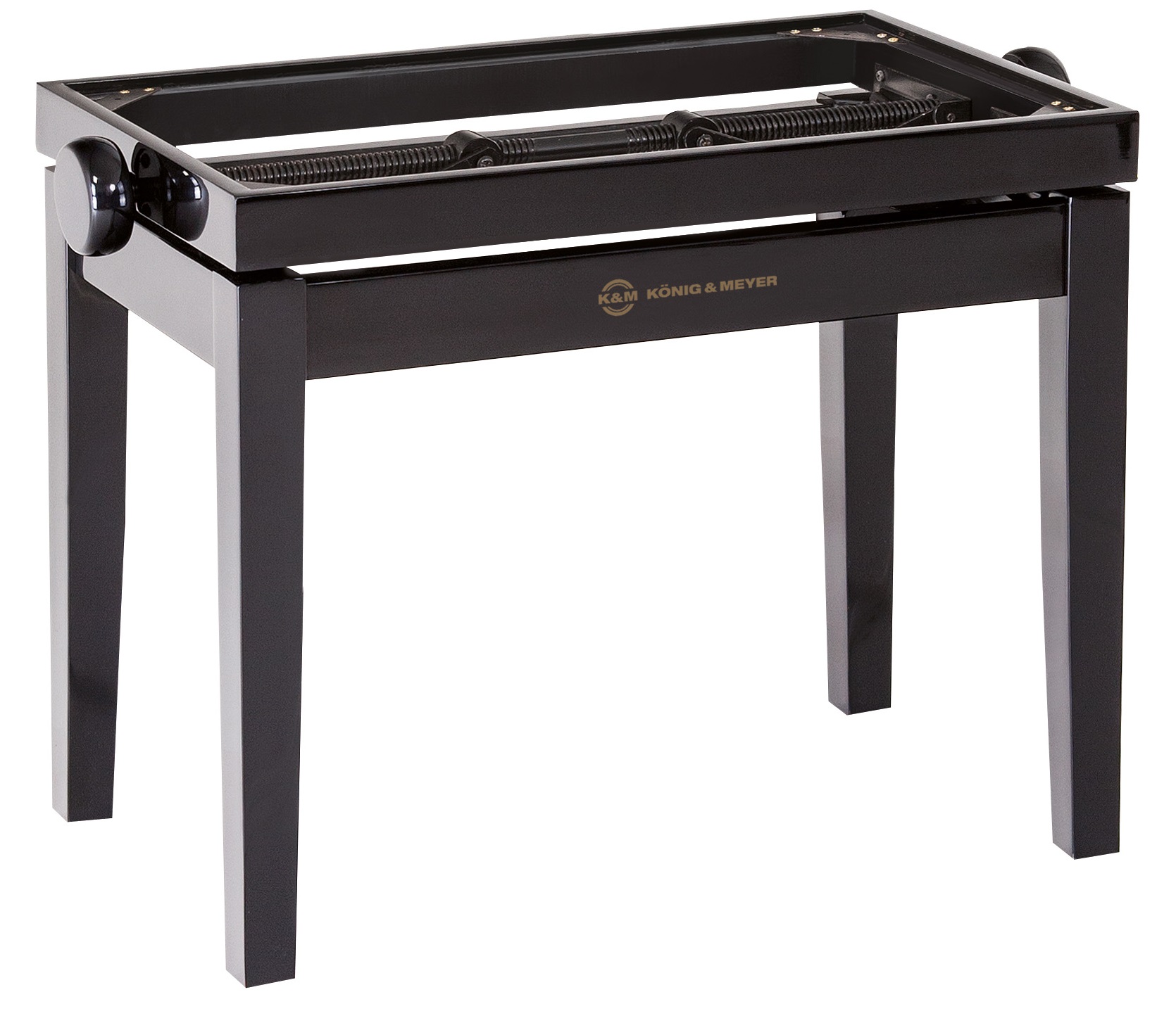 Obrázok Konig & Meyer 13701 Piano Bench - Wooden Frame Black Glossy Finish