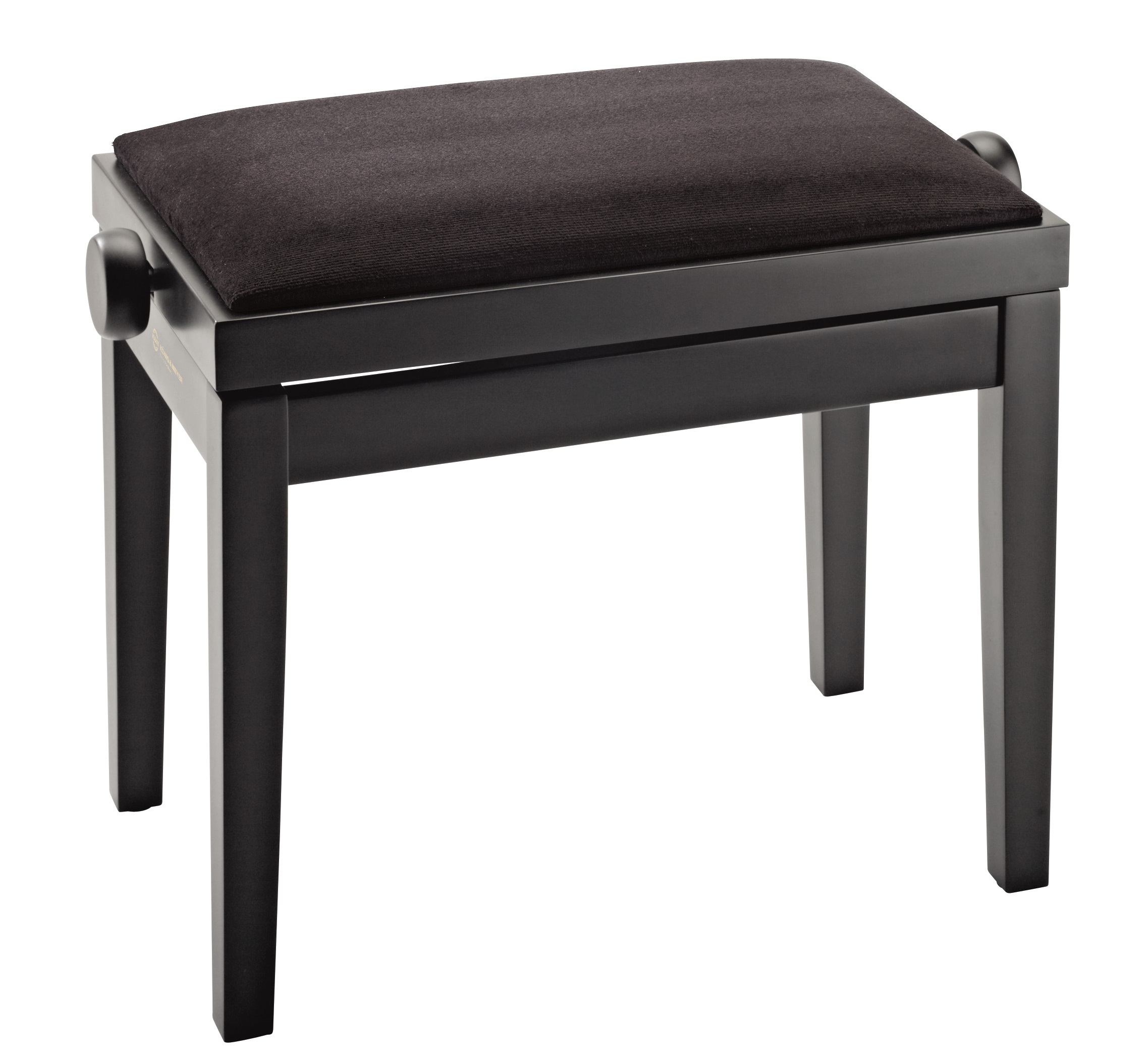 Obrázok Konig & Meyer Piano Bench Black Matt Finish, Black Velvet Seat