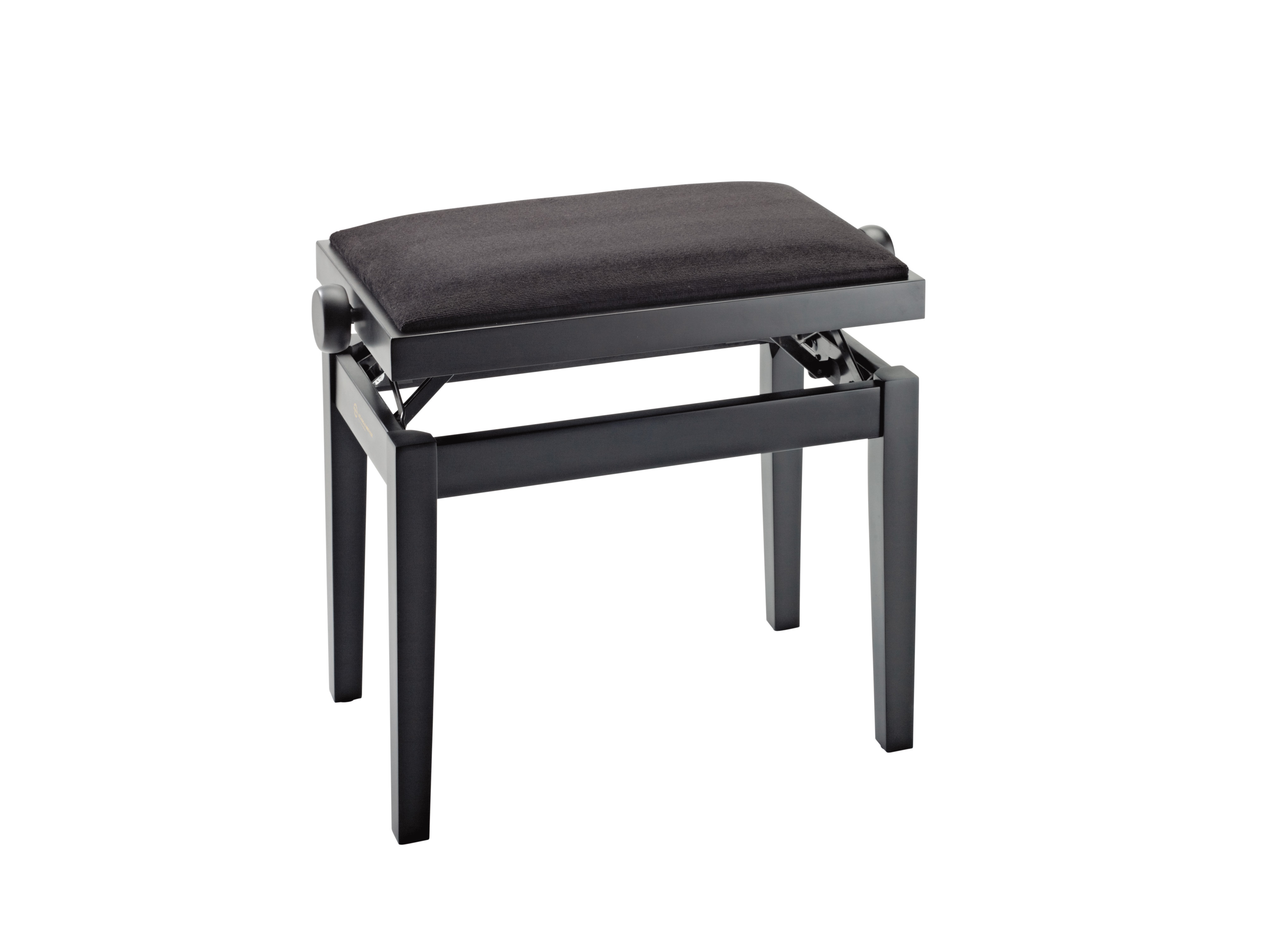 Obrázok Konig & Meyer Piano Bench Black Matt Finish, Black Velvet Seat