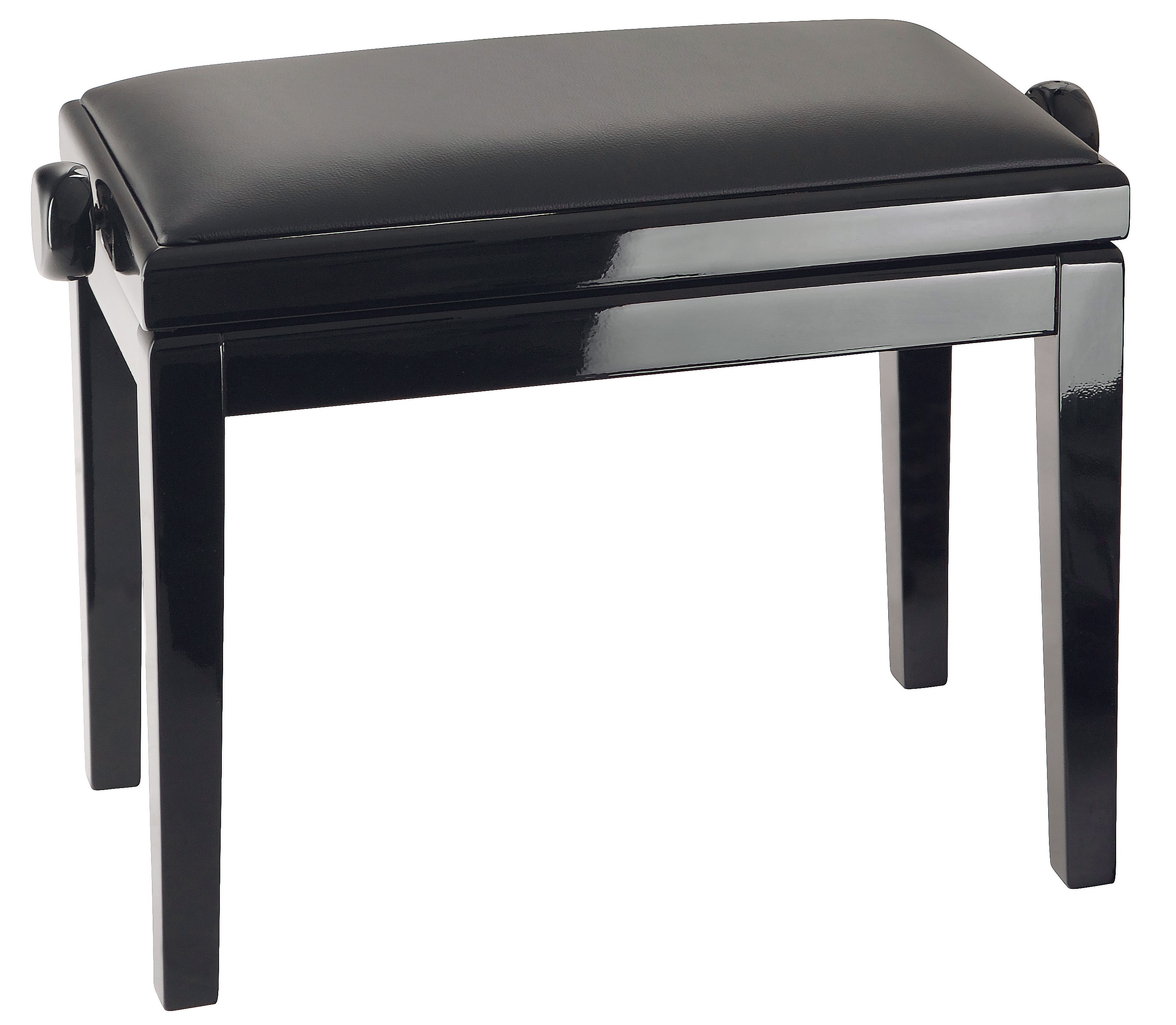 Obrázok Konig & Meyer Piano Bench Black Glossy Finish, Imitation Leather Seat