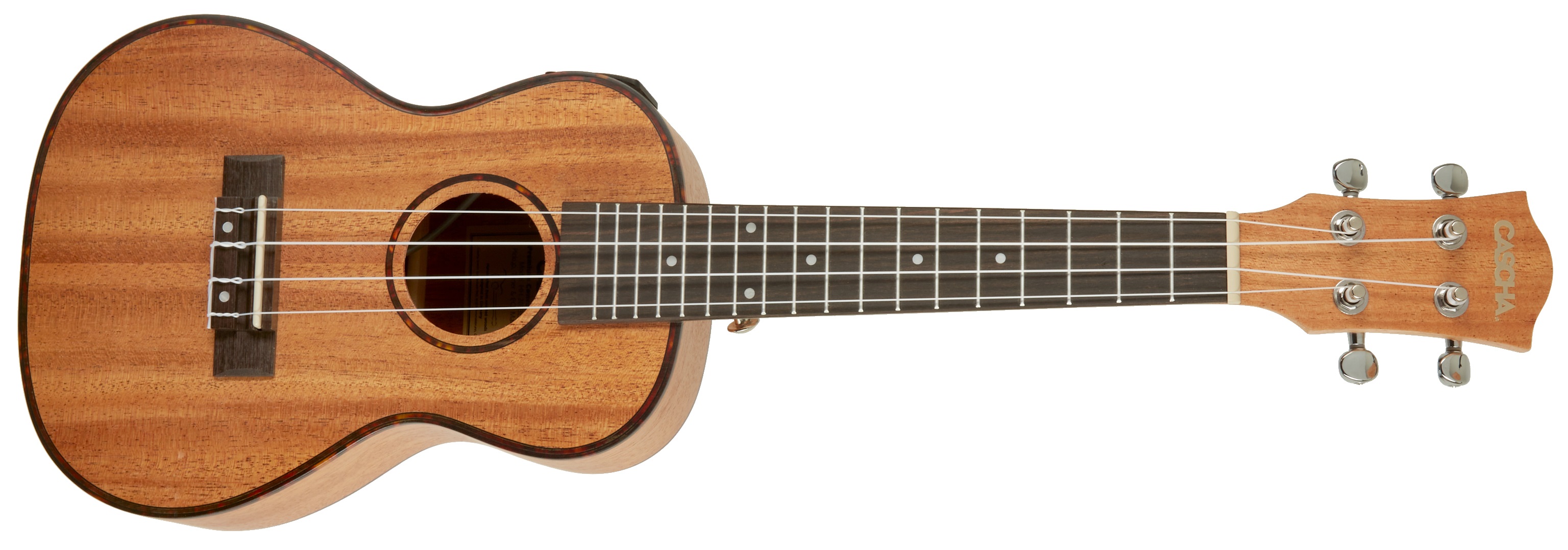 Obrázok Cascha HH 2035E Concert Mahogany Ukulele Set EQ