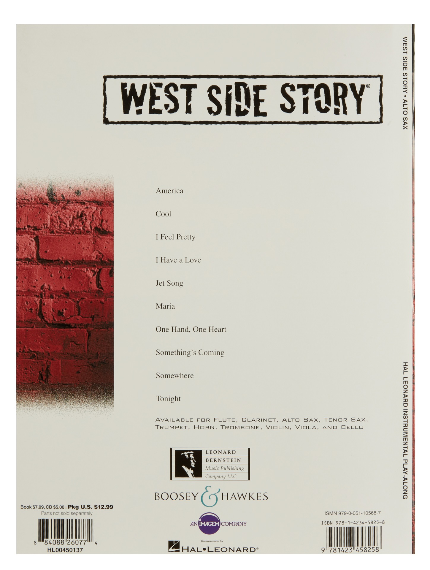 Obrázok MS West Side Story Play-Along for Alto Sax