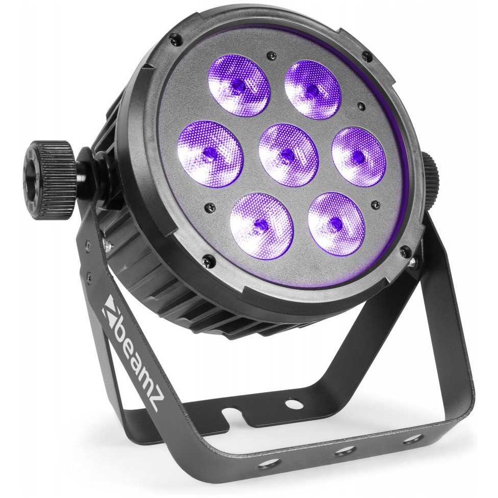 Obrázok Beamz BT280 LED Flat Par, LED reflektor, 7 x 10W, 6v1, RGBWA UV, diaľkový ovládač