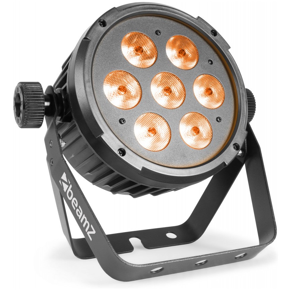 Obrázok Beamz BT280 LED Flat Par, LED reflektor, 7 x 10W, 6v1, RGBWA UV, diaľkový ovládač