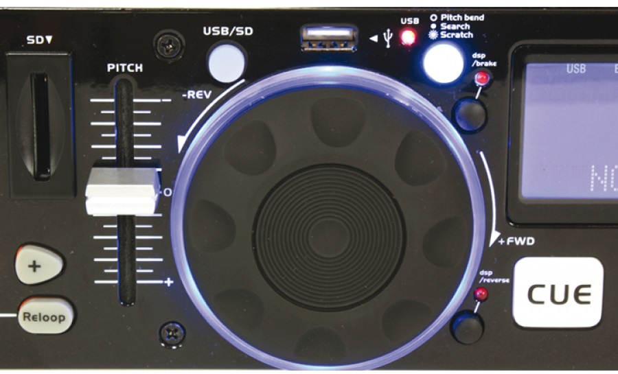 Obrázok Dvojitý DJ kontrolér Ibiza IDJ2, USB,SD,MP3, funkcia scratch