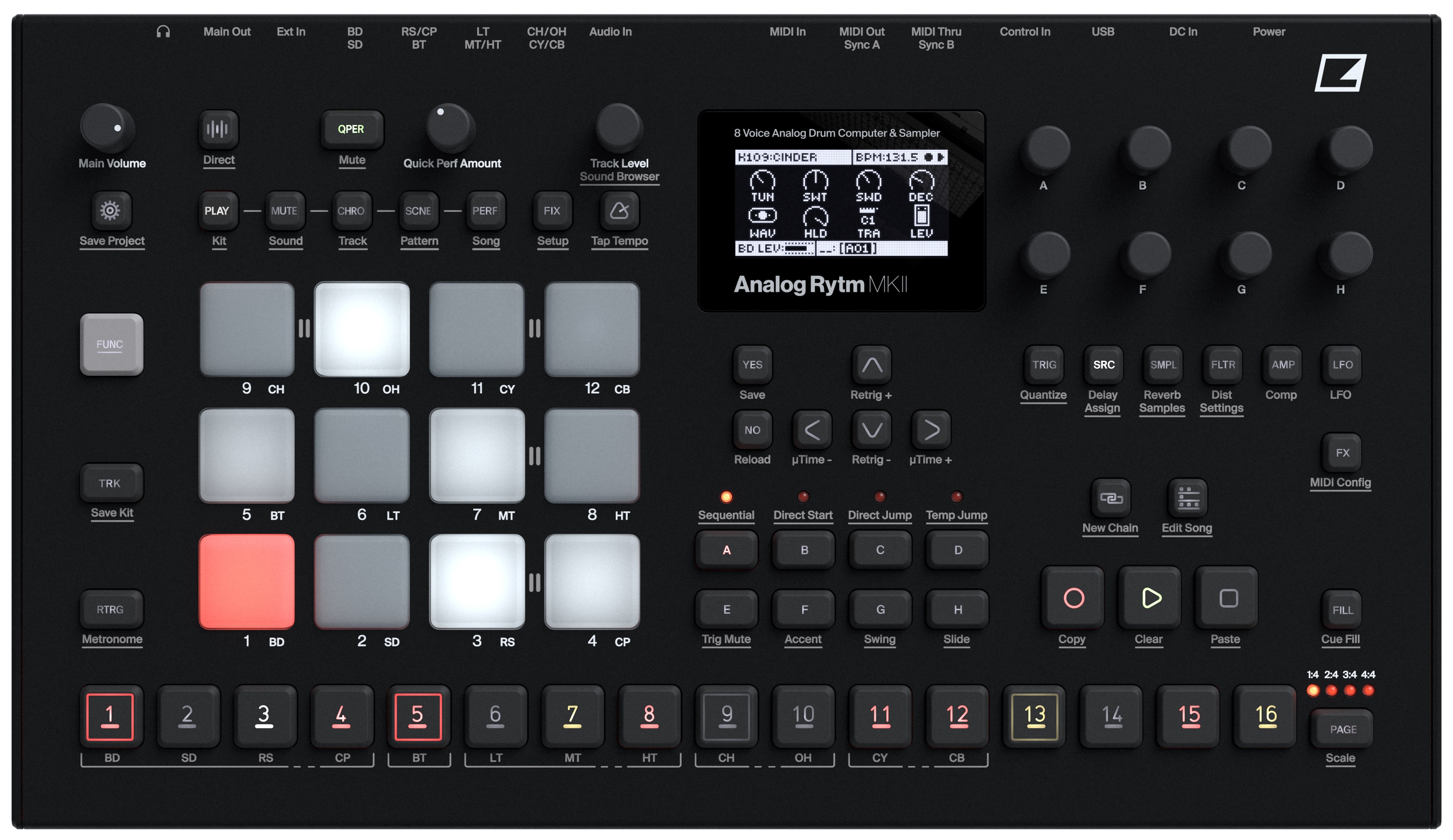 Obrázok Elektron Analog Rytm MK2 - BK