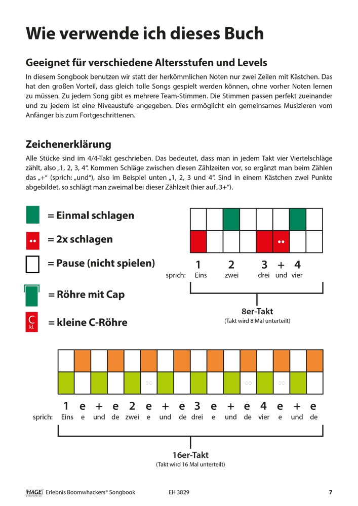 Obrázok HAGE Musikverlag Experience Boomwhackers Songbook with MP3-CD