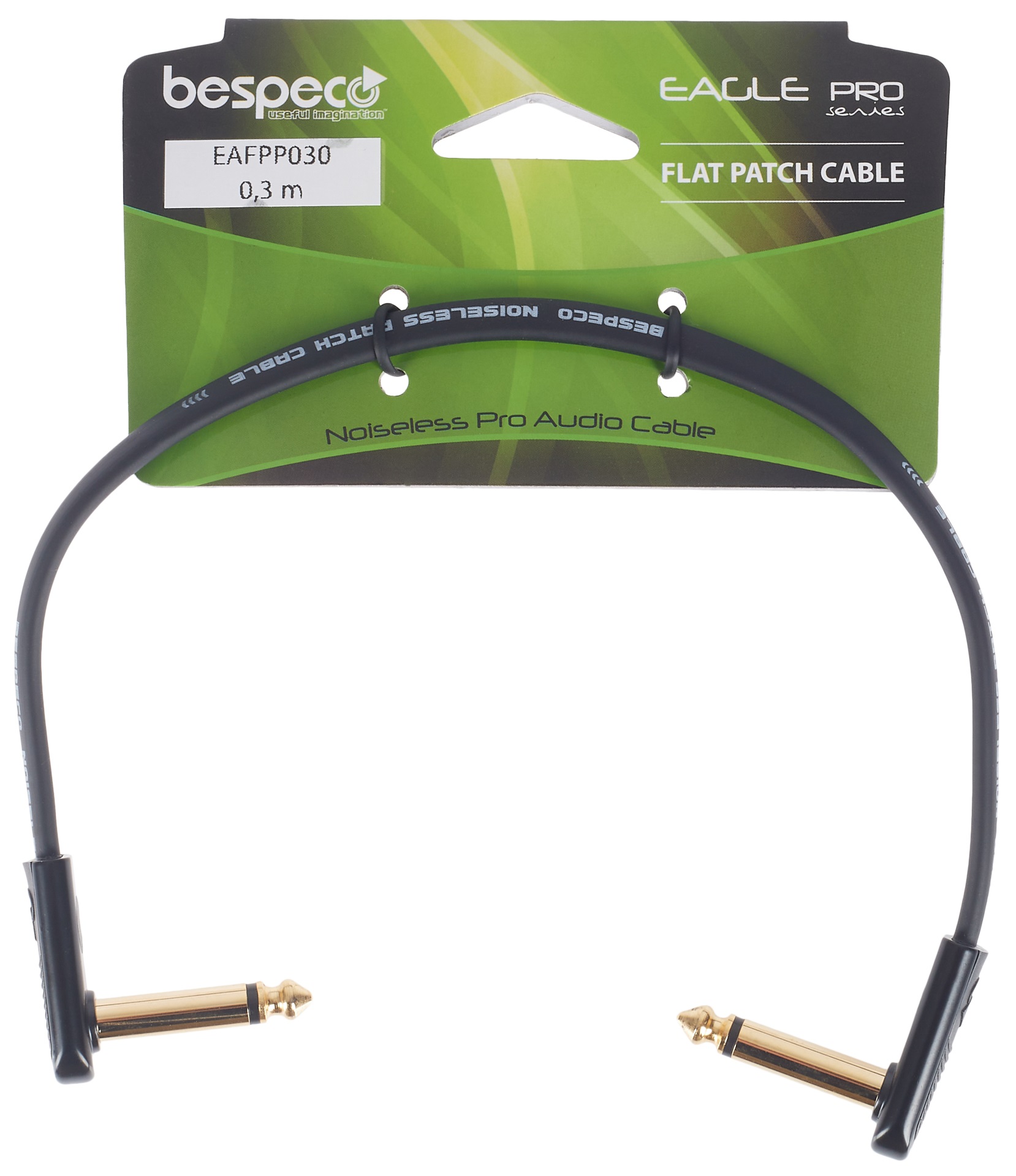 Obrázok Bespeco Eagle Pro Flat Patch Cable 0,30 m