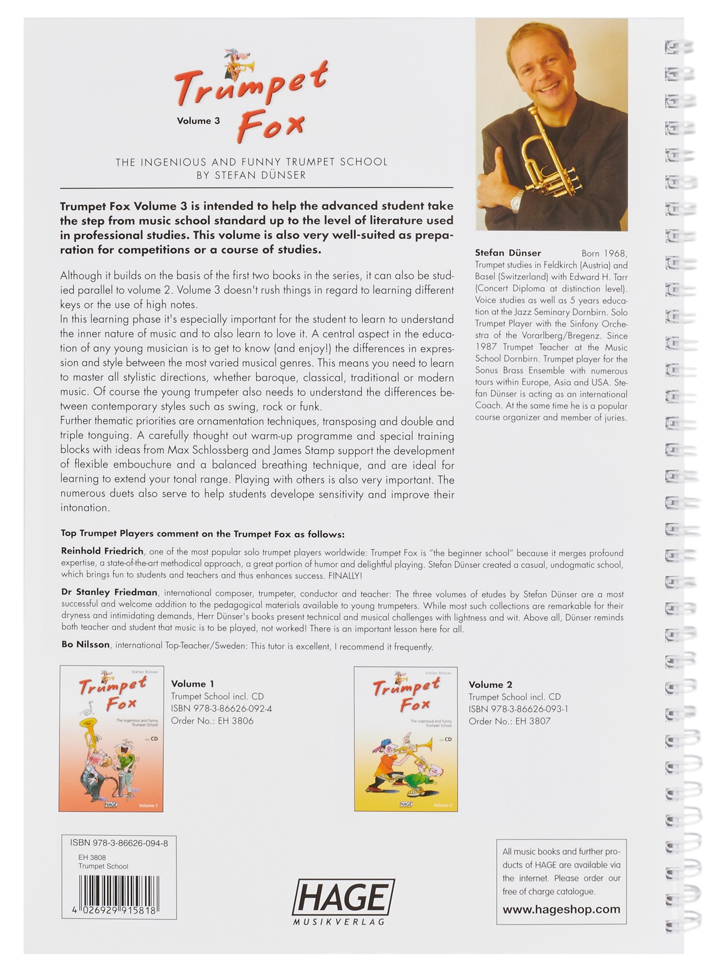 Obrázok HAGE Musikverlag Trumpet Fox Volume 3