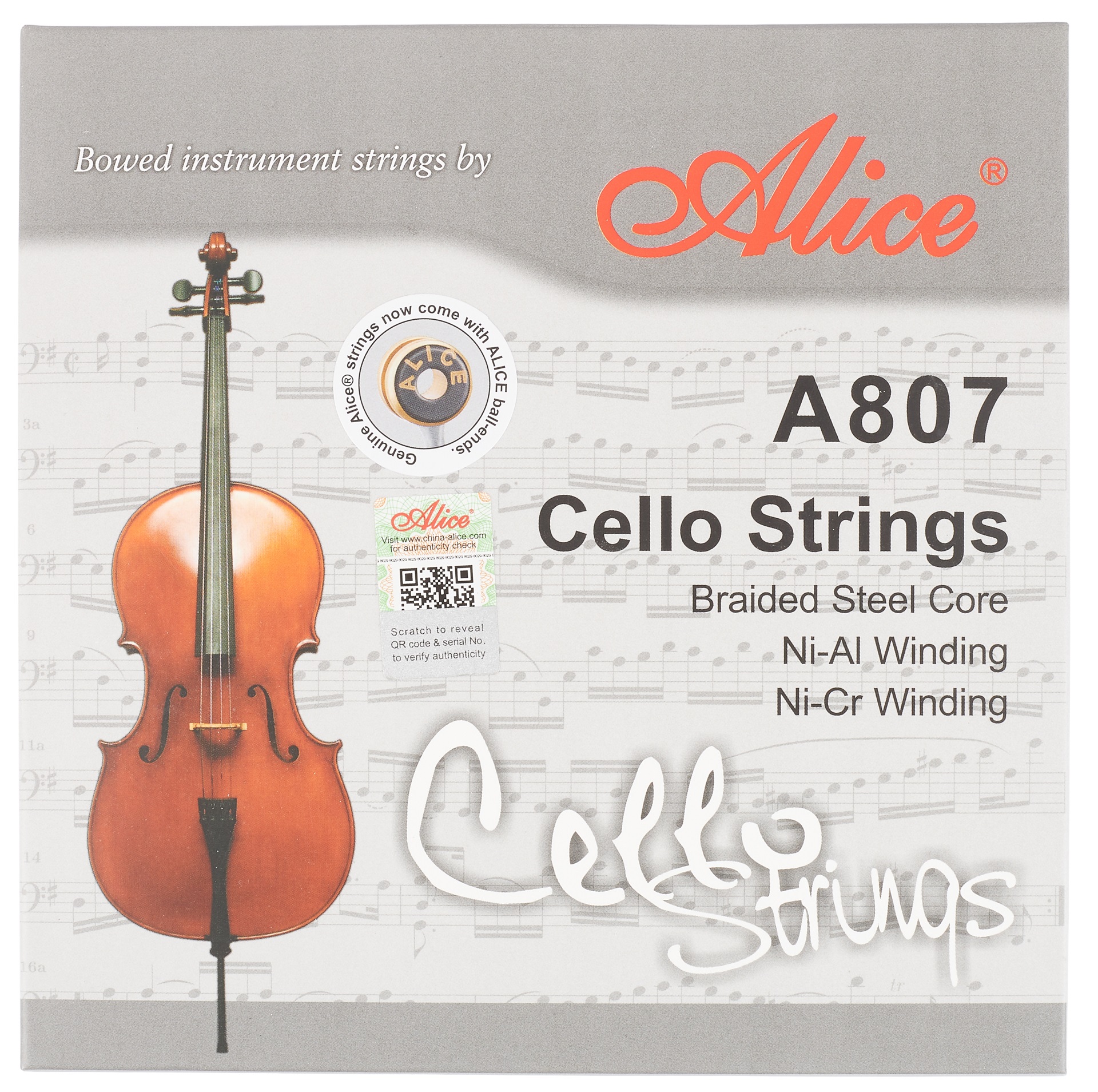 Obrázok Alice A807 Concert Cello String Set