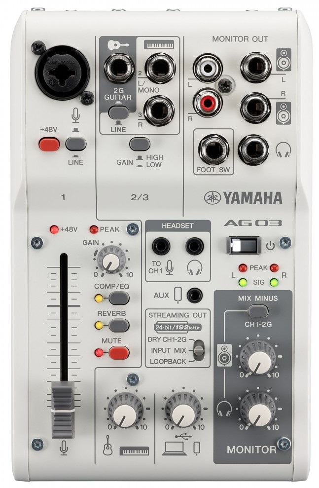 Obrázok Yamaha AG03 MK2 White