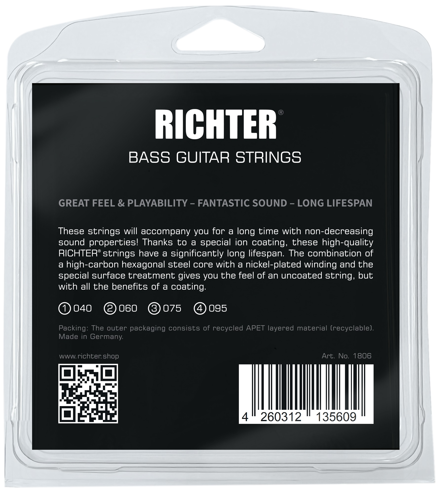 Obrázok Richter Electric Bass Strings Ion Coated, Light 40-95