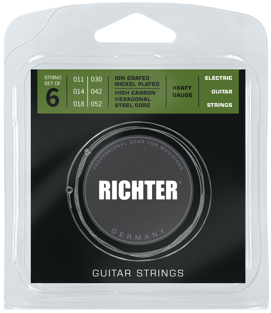 Obrázok Richter Electric Guitar Strings Ion Coated, Heavy 11-52