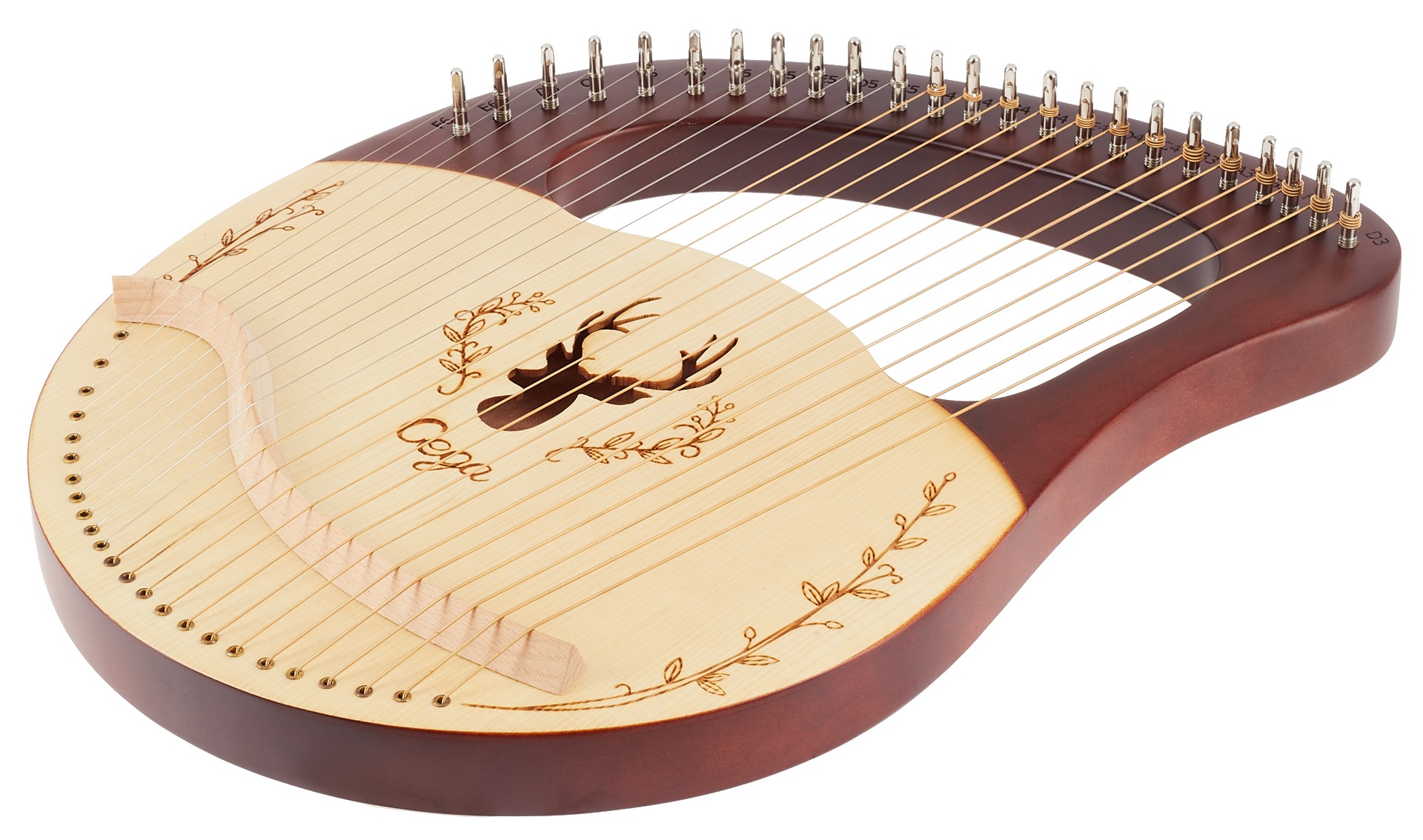 Obrázok Cega Lyre Harp 24 String Coffee