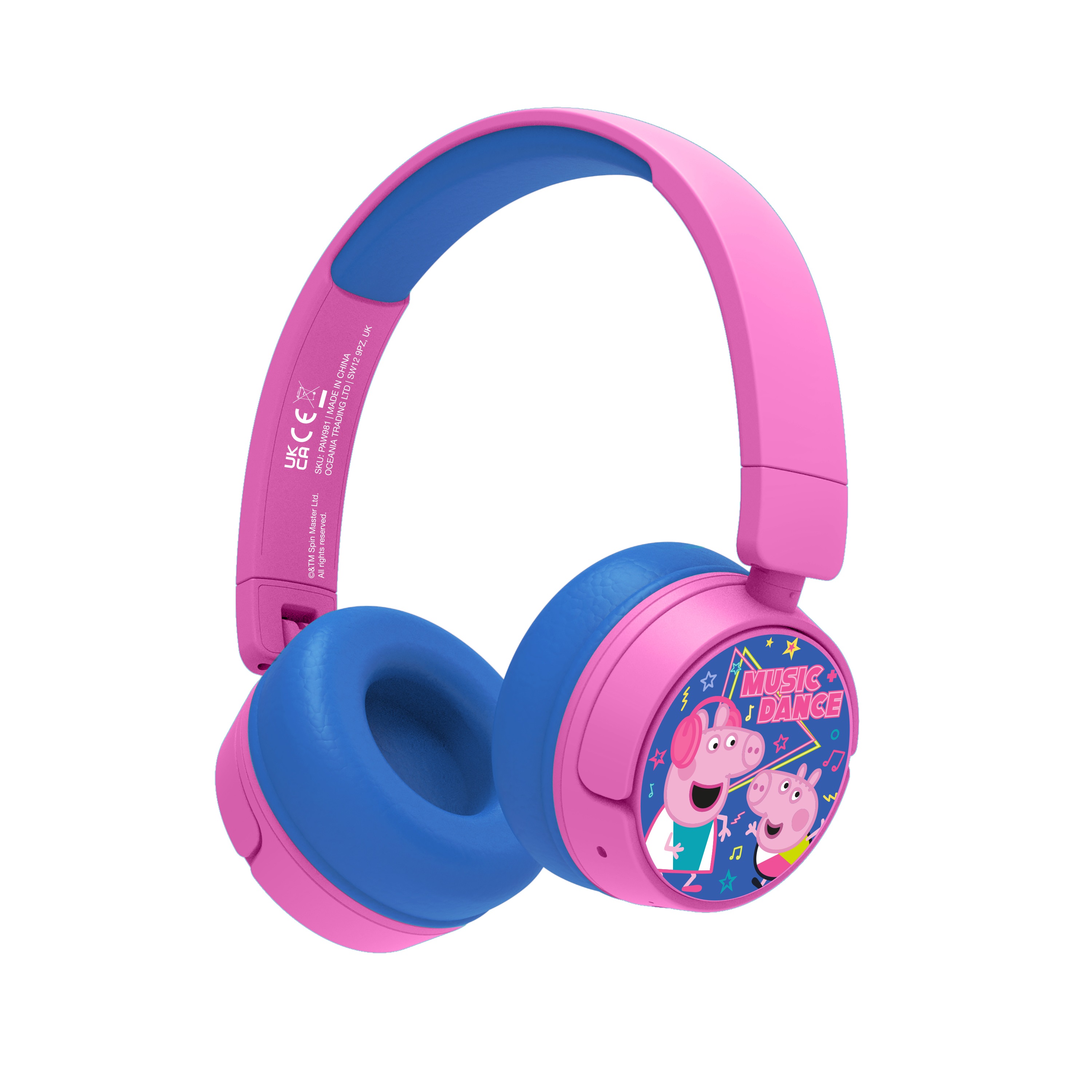 Obrázok OTL Peppa Pig Dance and Music Kids Wireless Headphones