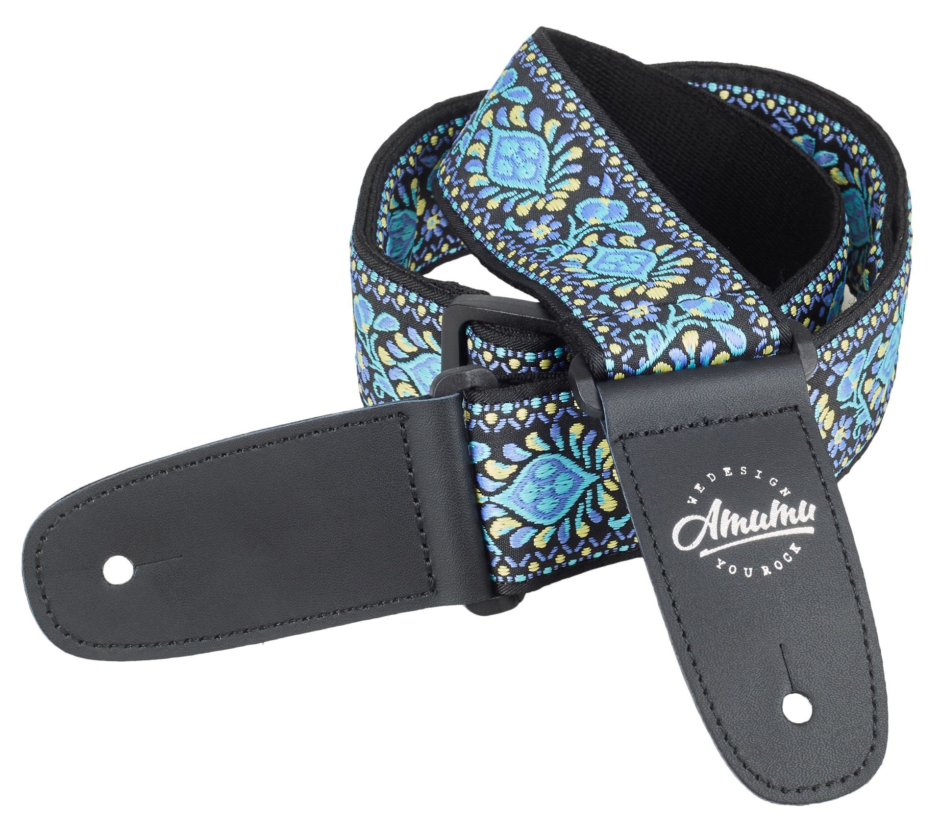 Obrázok Amumu Hippie Embroidery Cotton Strap Blue