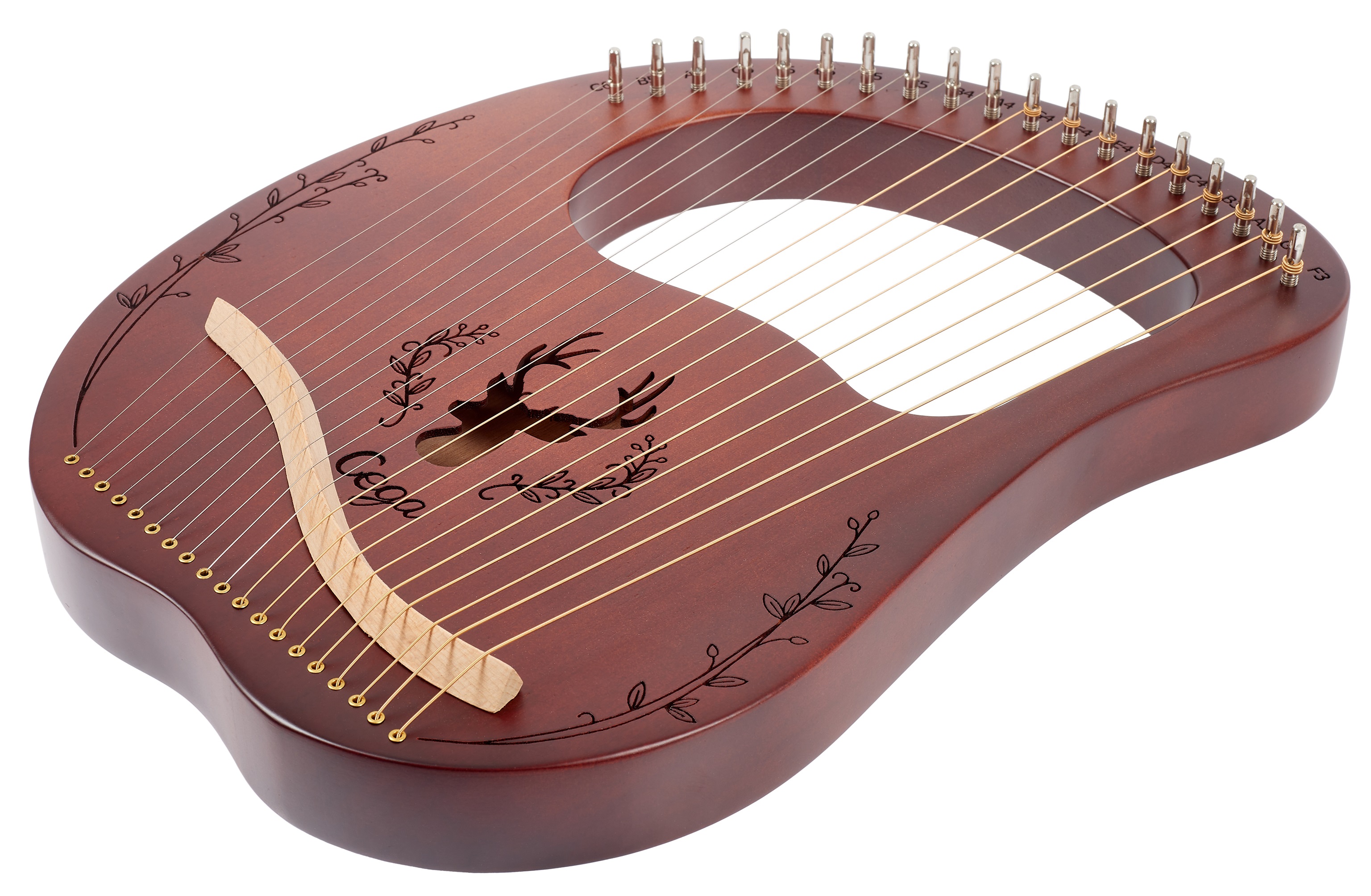 Obrázok Cega Cega Lyre Harp 19 Strings Coffee