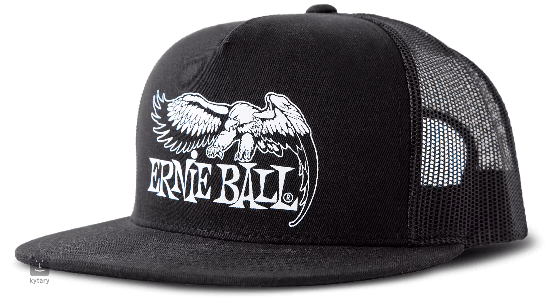 ERNIE BALL Eagle Logo Trucker Hat Black Šiltovka