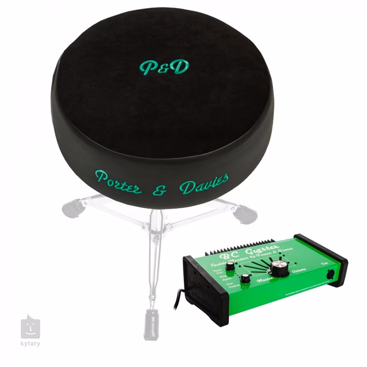 PORTER & DAVIES Gigster with Black Velvet Round Throne Bubenícka